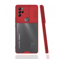Newface General Mobile GM 21 Pro Kılıf Platin Kamera Koruma Silikon - Kırmızı