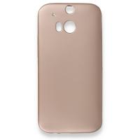 Newface HTC M8 Kılıf Premium Rubber Silikon - Rose Gold
