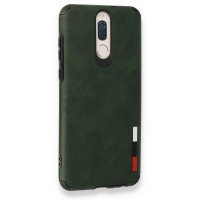 Newface Huawei Mate 10 Lite Kılıf Loop Deri Silikon - Yeşil