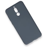 Newface Huawei Mate 10 Lite Kılıf Nano içi Kadife Silikon - Gri