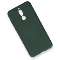 Newface Huawei Mate 10 Lite Kılıf Nano içi Kadife  Silikon - Koyu Yeşil