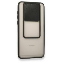 Newface Huawei Mate 10 Lite Kılıf Palm Buzlu Kamera Sürgülü Silikon - Siyah