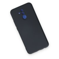 Newface Huawei Mate 20 Lite Kılıf Nano içi Kadife  Silikon - Koyu Gri