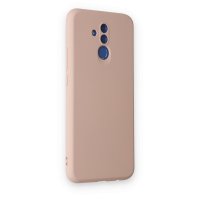 Newface Huawei Mate 20 Lite Kılıf Nano içi Kadife Silikon - Pudra