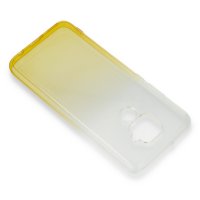 Newface Huawei Mate 30 Lite Kılıf Lüx Çift Renkli Silikon - Sarı