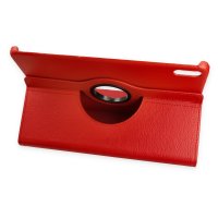 Newface Huawei MatePad SE 11 Kılıf 360 Tablet Deri Kılıf - Kırmızı