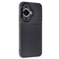 Newface Huawei Nova 12S Kılıf Auto Focus Karbon Kapak - Siyah