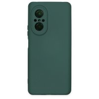 Newface Huawei Nova 9 SE Kılıf Nano içi Kadife  Silikon - Koyu Yeşil