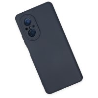 Newface Huawei Nova 9 SE Kılıf Nano içi Kadife Silikon - Lacivert