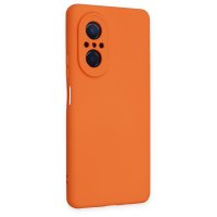 Newface Huawei Nova 9 SE Kılıf Nano içi Kadife Silikon - Turuncu