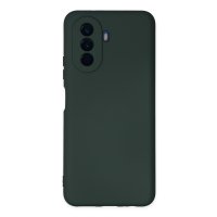 Newface Huawei Nova Y70 Kılıf Nano içi Kadife Silikon - Koyu Yeşil