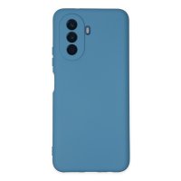 Newface Huawei Nova Y70 Kılıf Nano içi Kadife Silikon - Mavi