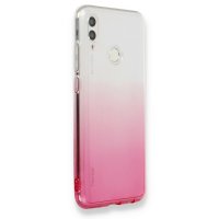 Newface Huawei P Smart 2019 Kılıf Lüx Çift Renkli Silikon - Pembe