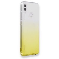Newface Huawei P Smart 2019 Kılıf Lüx Çift Renkli Silikon - Sarı