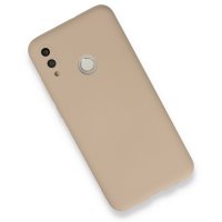 Newface Huawei P Smart 2019 Kılıf Nano içi Kadife  Silikon - Bej