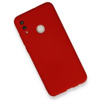 Newface Huawei P Smart 2019 Kılıf Nano içi Kadife  Silikon - Kırmızı