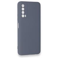 Newface Huawei P Smart 2021 Kılıf Nano içi Kadife Silikon - Gri