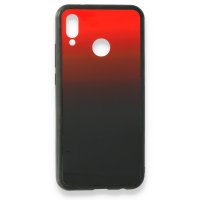 Newface Huawei P20 Lite Kılıf Grady Silikon - Kırmızı-Siyah