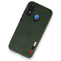 Newface Huawei P20 Lite Kılıf Loop Deri Silikon - Yeşil