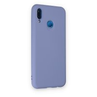 Newface Huawei P20 Lite Kılıf Nano içi Kadife Silikon - Lila