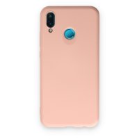 Newface Huawei P20 Lite Kılıf Nano içi Kadife Silikon - Pudra