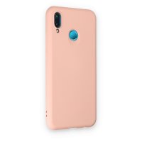 Newface Huawei P20 Lite Kılıf Nano içi Kadife Silikon - Pudra