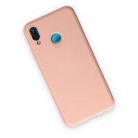 Newface Huawei P20 Lite Kılıf Nano içi Kadife  Silikon - Pudra