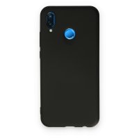 Newface Huawei P20 Lite Kılıf Nano içi Kadife Silikon - Siyah