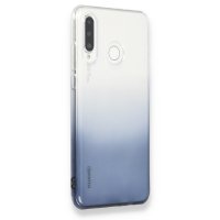 Newface Huawei P30 Lite Kılıf Lüx Çift Renkli Silikon - Siyah