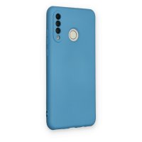 Newface Huawei P30 Lite Kılıf Nano içi Kadife  Silikon - Mavi