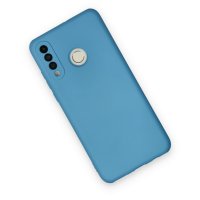 Newface Huawei P30 Lite Kılıf Nano içi Kadife  Silikon - Mavi