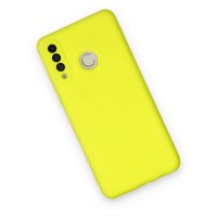 Newface Huawei P30 Lite Kılıf Nano içi Kadife Silikon - Sarı