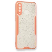 Newface Huawei P30 Lite Kılıf Platin Simli Silikon - Pembe