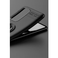 Newface Huawei P40 Kılıf Range Yüzüklü Silikon - Siyah