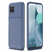 Newface Huawei P40 Lite Kılıf Auto Focus Karbon Kapak - Lacivert