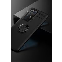 Newface Huawei P40 Pro Kılıf Range Yüzüklü Silikon - Siyah