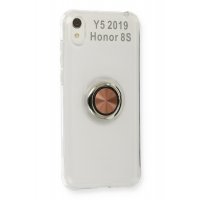 Newface Huawei Y5 2019 Kılıf Gros Yüzüklü Silikon - Gold