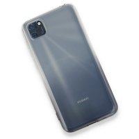 Newface Huawei Y5P Kılıf Lüx Çift Renkli Silikon - Siyah