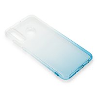 Newface Huawei Y7 2019 Kılıf Lüx Çift Renkli Silikon - Turkuaz