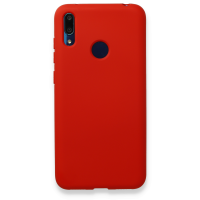 Newface Huawei Y7 2019 Kılıf Nano içi Kadife  Silikon - Kırmızı