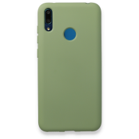 Newface Huawei Y7 2019 Kılıf Nano içi Kadife  Silikon - Yeşil