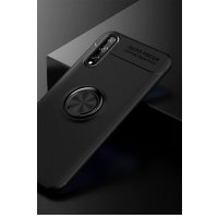 Newface Huawei Y8P Kılıf Range Yüzüklü Silikon - Siyah