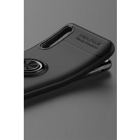 Newface Huawei Y8P Kılıf Range Yüzüklü Silikon - Siyah