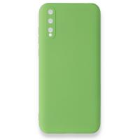 Newface Huawei Y8P Kılıf Nano içi Kadife  Silikon - Yeşil