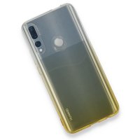 Newface Huawei Y9 Prime 2019 Kılıf Lüx Çift Renkli Silikon - Sarı