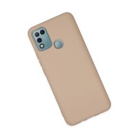 Newface İnfinix Hot 10 Play Kılıf Nano içi Kadife Silikon - Pudra