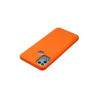 Newface İnfinix Hot 10 Play Kılıf Nano içi Kadife Silikon - Turuncu