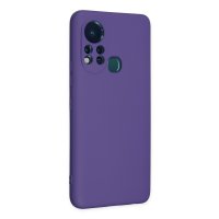 Newface İnfinix Hot 11s Kılıf Nano içi Kadife Silikon - Mor