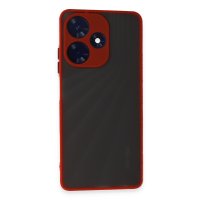 Newface İnfinix Hot 30 4G Kılıf Montreal Silikon Kapak - Kırmızı