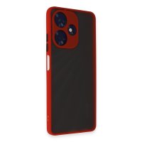 Newface İnfinix Hot 30 4G Kılıf Montreal Silikon Kapak - Kırmızı